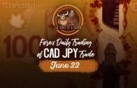 Forex Daily Trading:  CAD JPY trade June 22