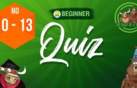 Quizzes 10 to 13 Beginner