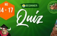 Quizzes 14 to 17